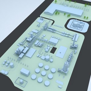 3D generic layout factory industrial