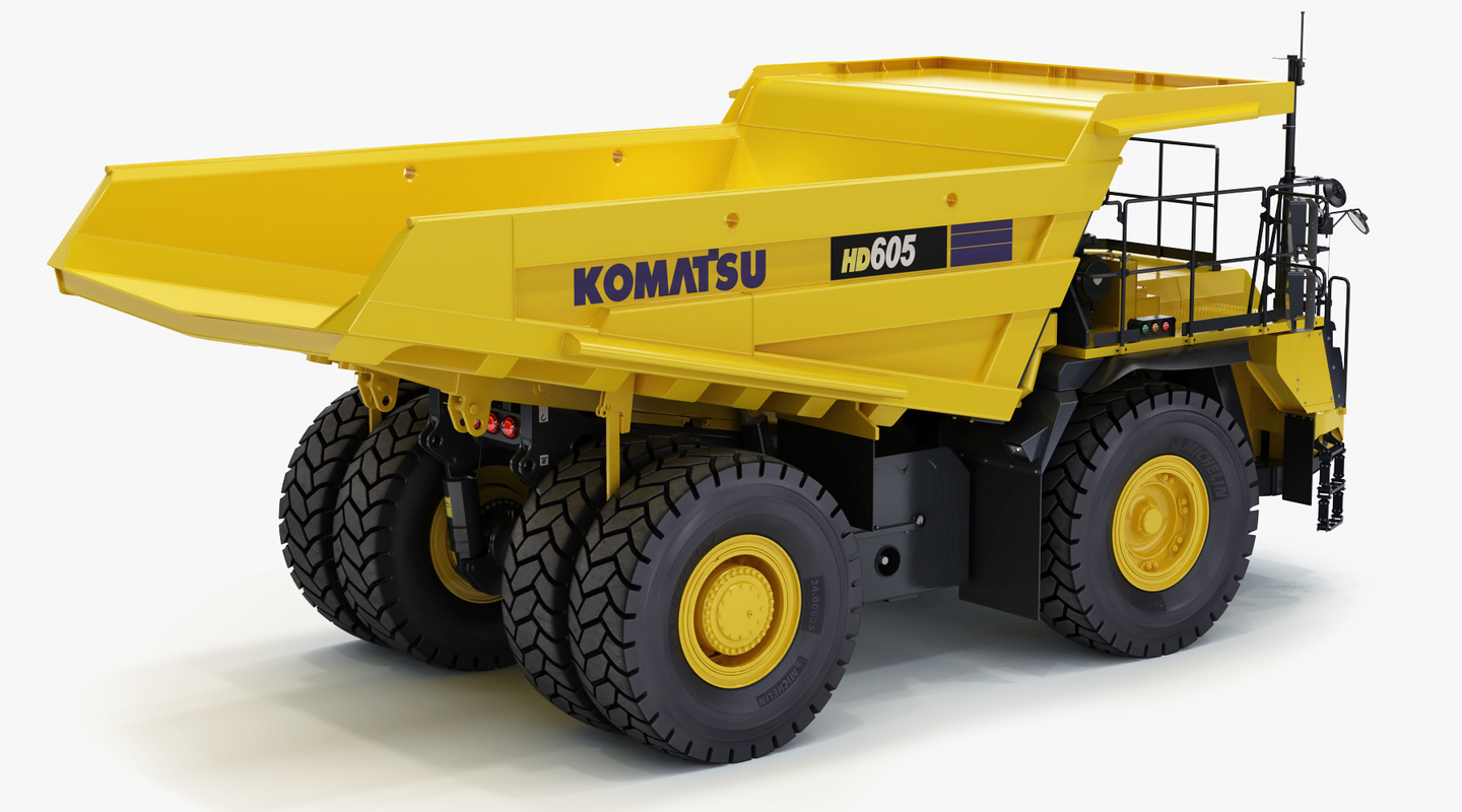 3D komatsu hd605-8 rigid dump truck - TurboSquid 1356269