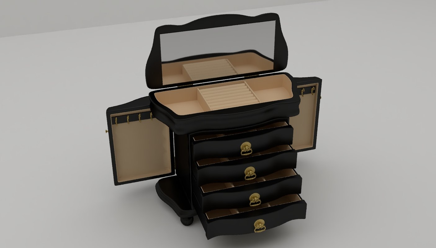 Jewelry box 3D model - TurboSquid 1356410