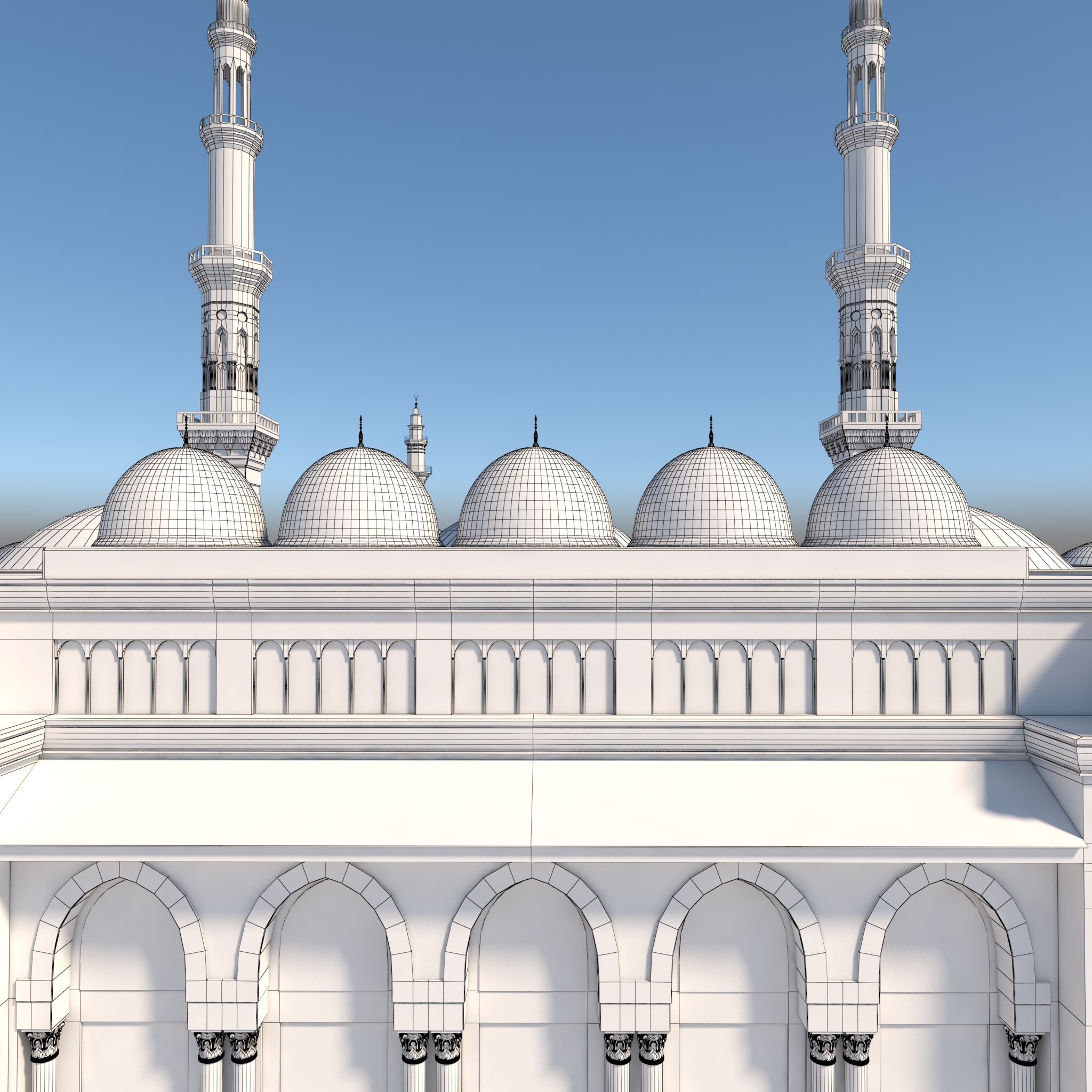 Masjid nabawi 3D model - TurboSquid 1357844