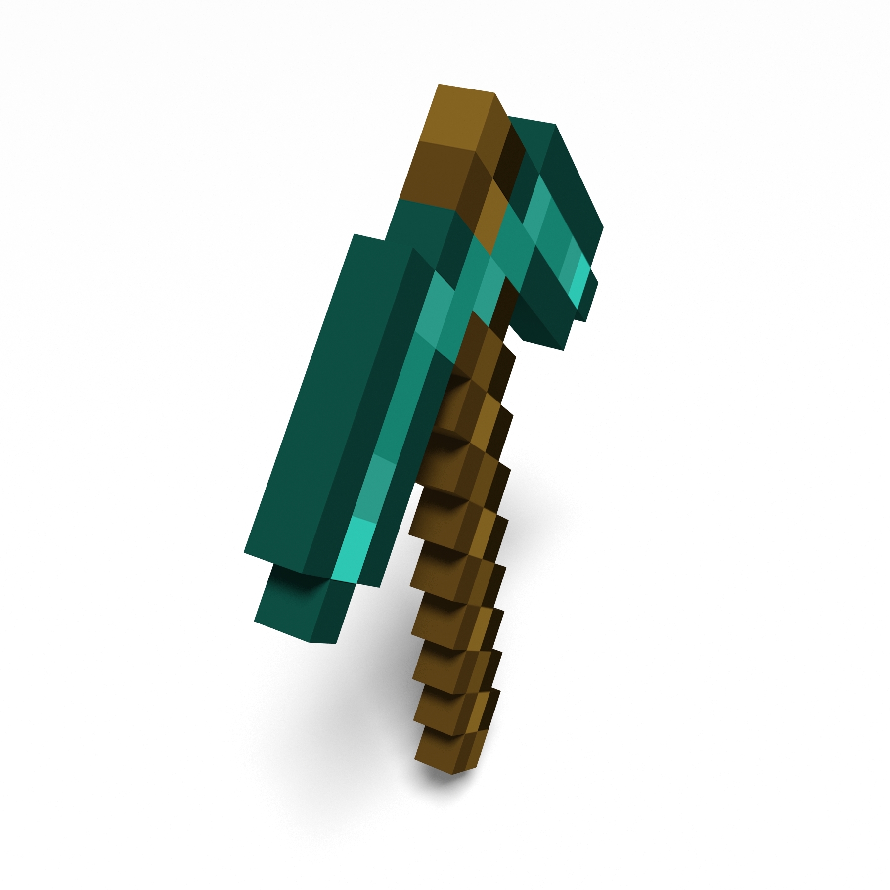 Minecraft pickaxe 3D model - TurboSquid 1357067