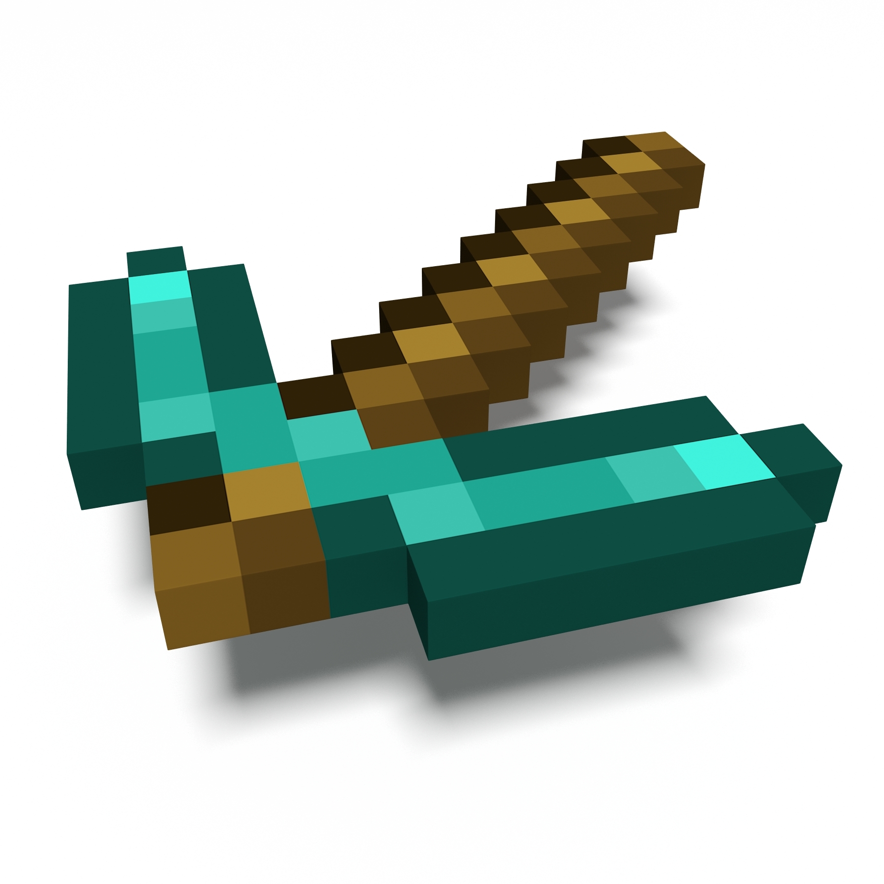 Minecraft Pickaxe 3d Model Turbosquid 1357067 2212