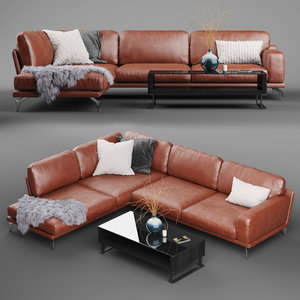 peruna leather modular sectional sofa model
