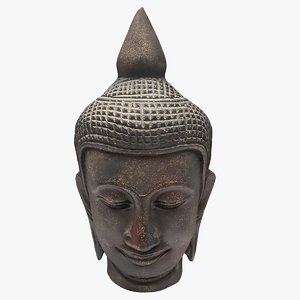 3D buddha head