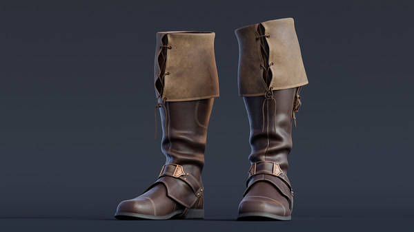 3D pirate boots - TurboSquid 1356847
