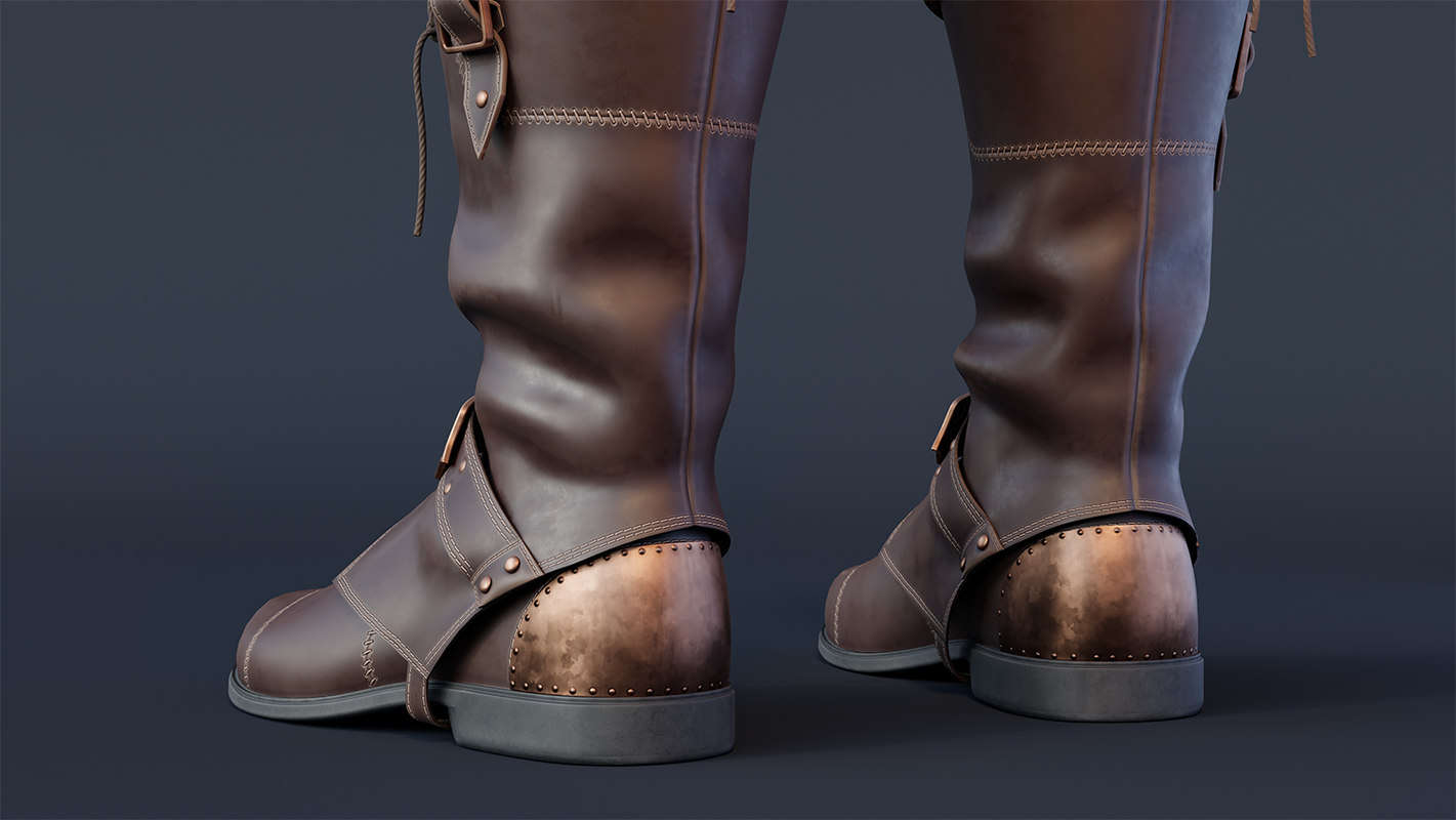 3D pirate boots - TurboSquid 1356847