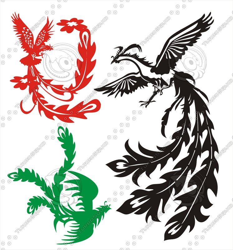 Shapes Encapsulated Postscript phoenix combo dancing