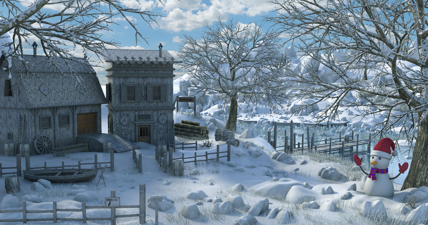 Винтер 3. Winter 3d. Winter House 3d.