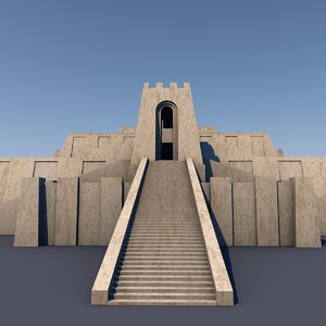 3D ziggurat ancient mesopotamia