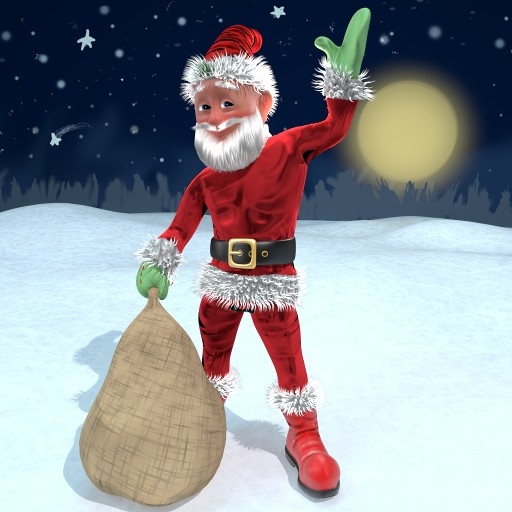 santa cartoon 3D