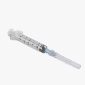disposable syringe 2ml 3D