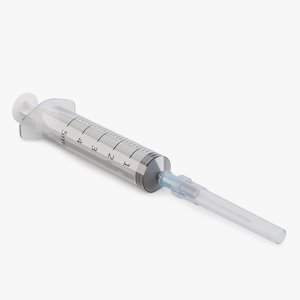 3D disposable syringe 5ml model