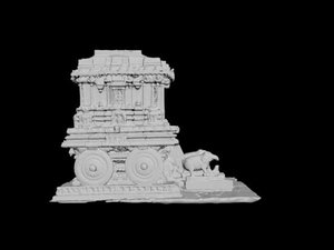 hampi stone chariot 3D model