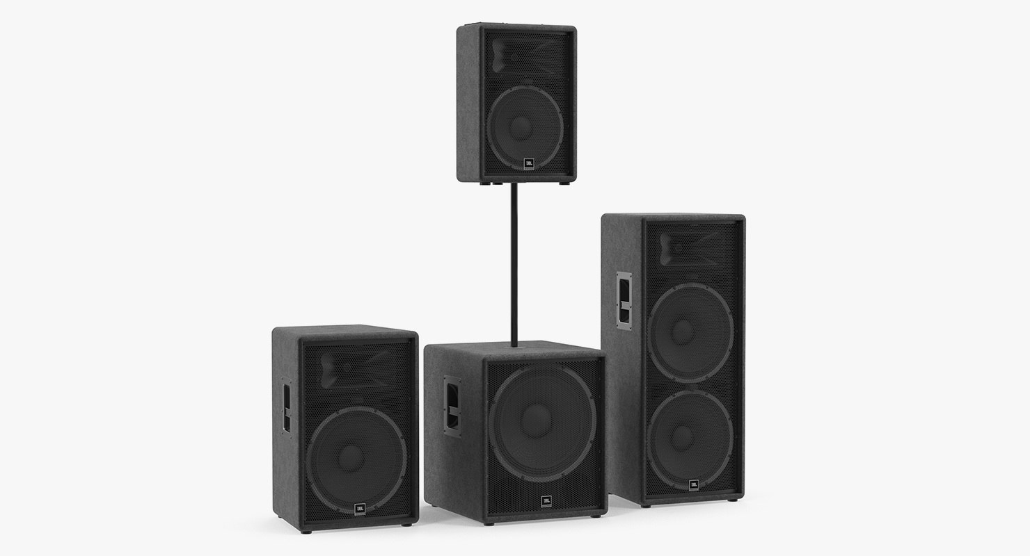 Jbl jrx speaker 3D model - TurboSquid 1357966