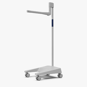 medical stand rollers 3D
