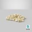 movie popcorn pile - 3D model