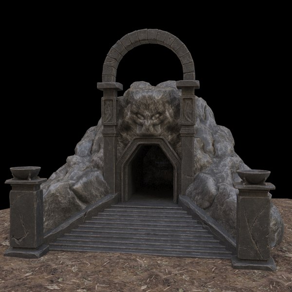 cave-entrance cave entrance 3d obj