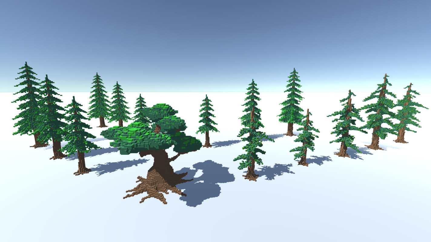 3D voxel tree - TurboSquid 1358136