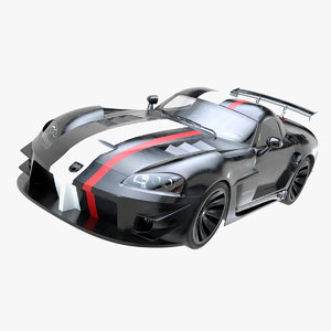 3D dodge viper car
