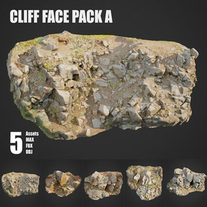 3D cliff face pack