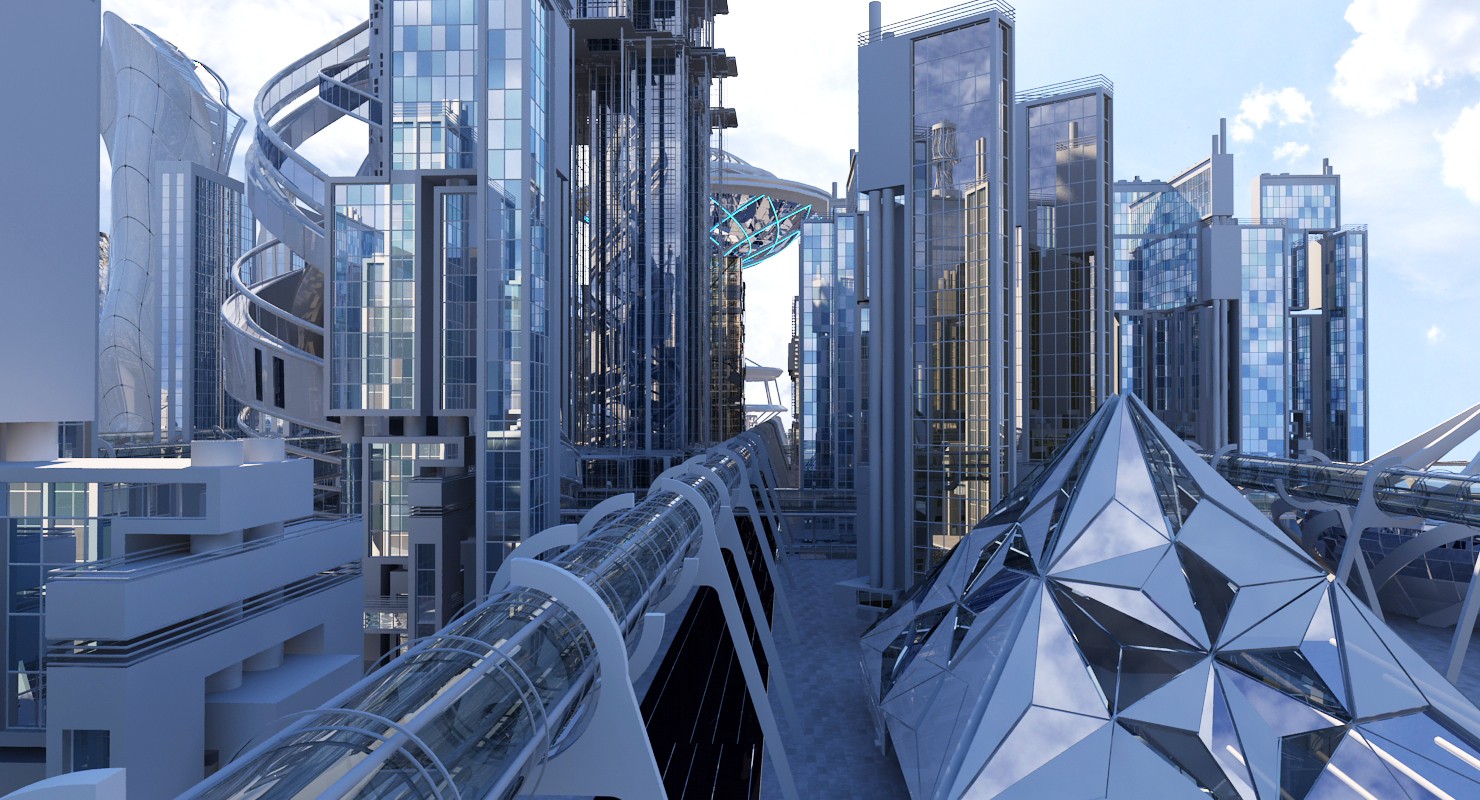 未来城市hd 203d模型