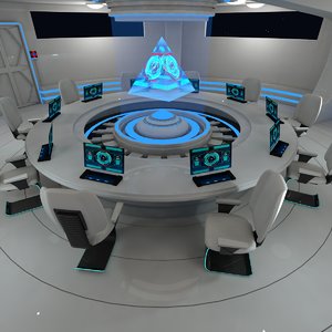 3D meeting room