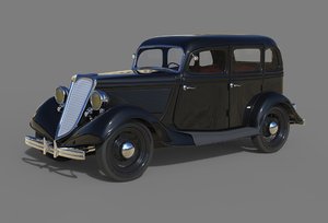 3D v8 b car 1933 model