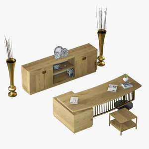 3D donge office furniture set