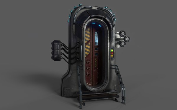 宇宙飞船的门3d模型