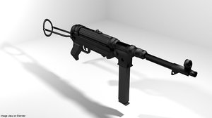 3D submachine gun mp38