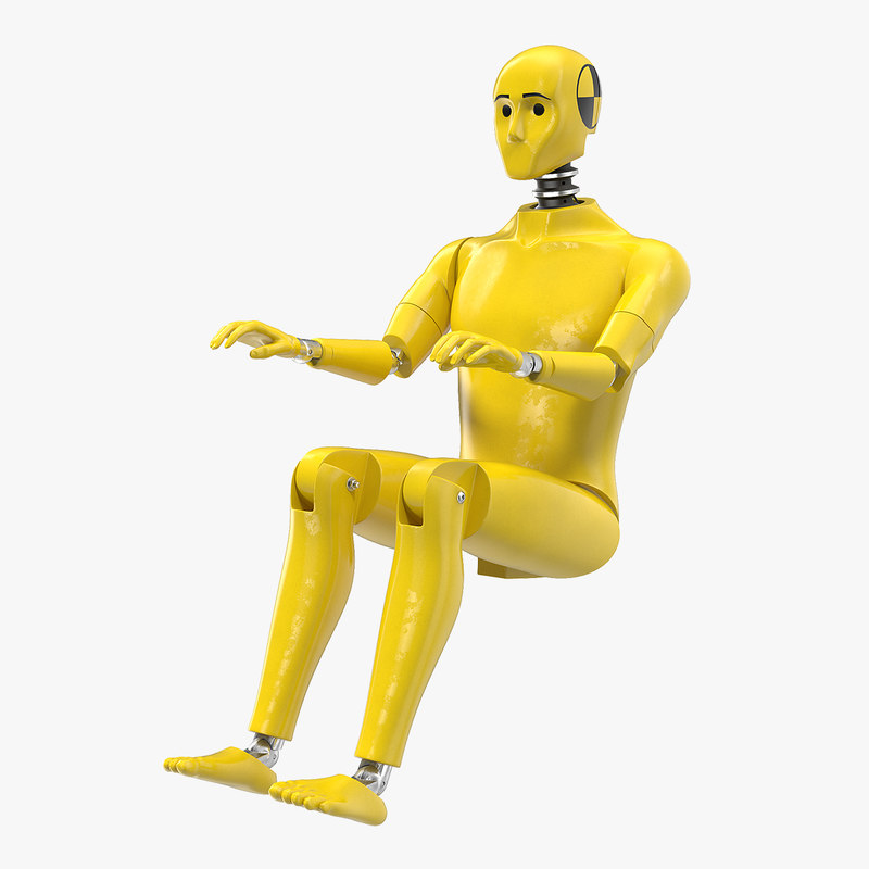 Crash test dummy sitting 3D model TurboSquid 1359652