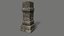 3D archway column pillar
