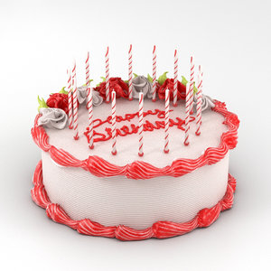 birthday cake 3D model