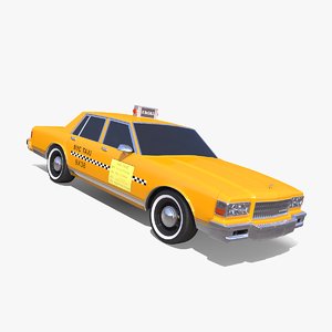 caprice taxi 3d model