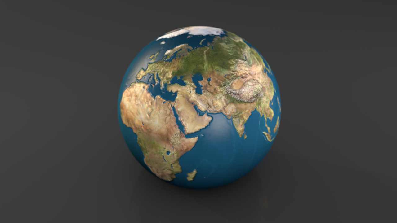 地球行星地球仪3d模型