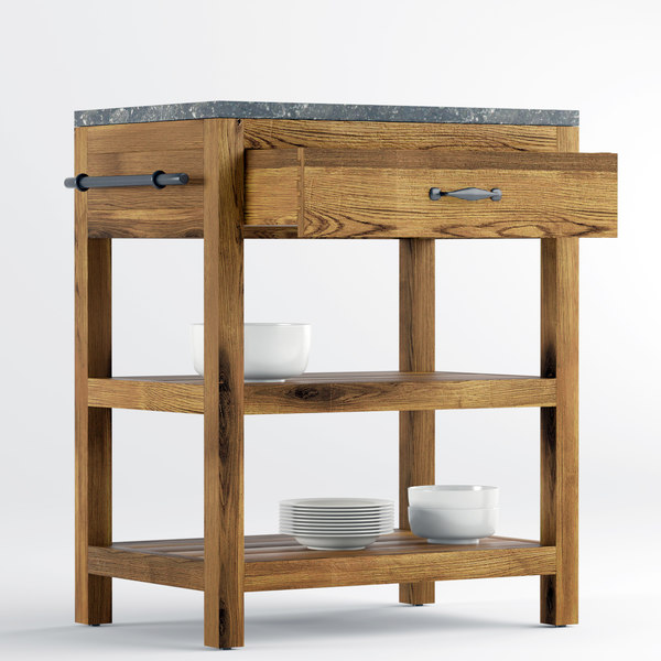 Crate Barrel Bluestone Reclaimed Model Turbosquid 1245583