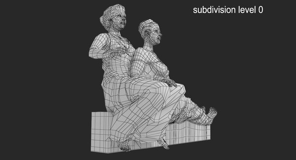 3d model statue women
