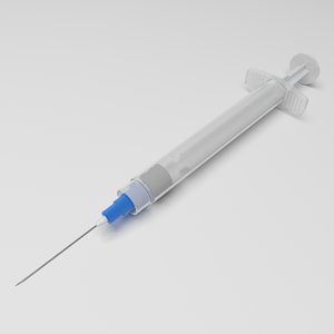 3D model syringe medical