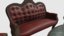 3D model vintage victorian furniture chairs