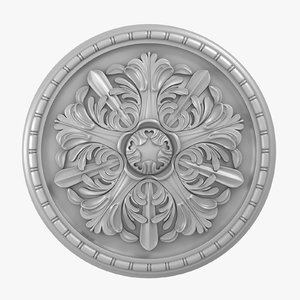 3D rose ceiling medallion m103