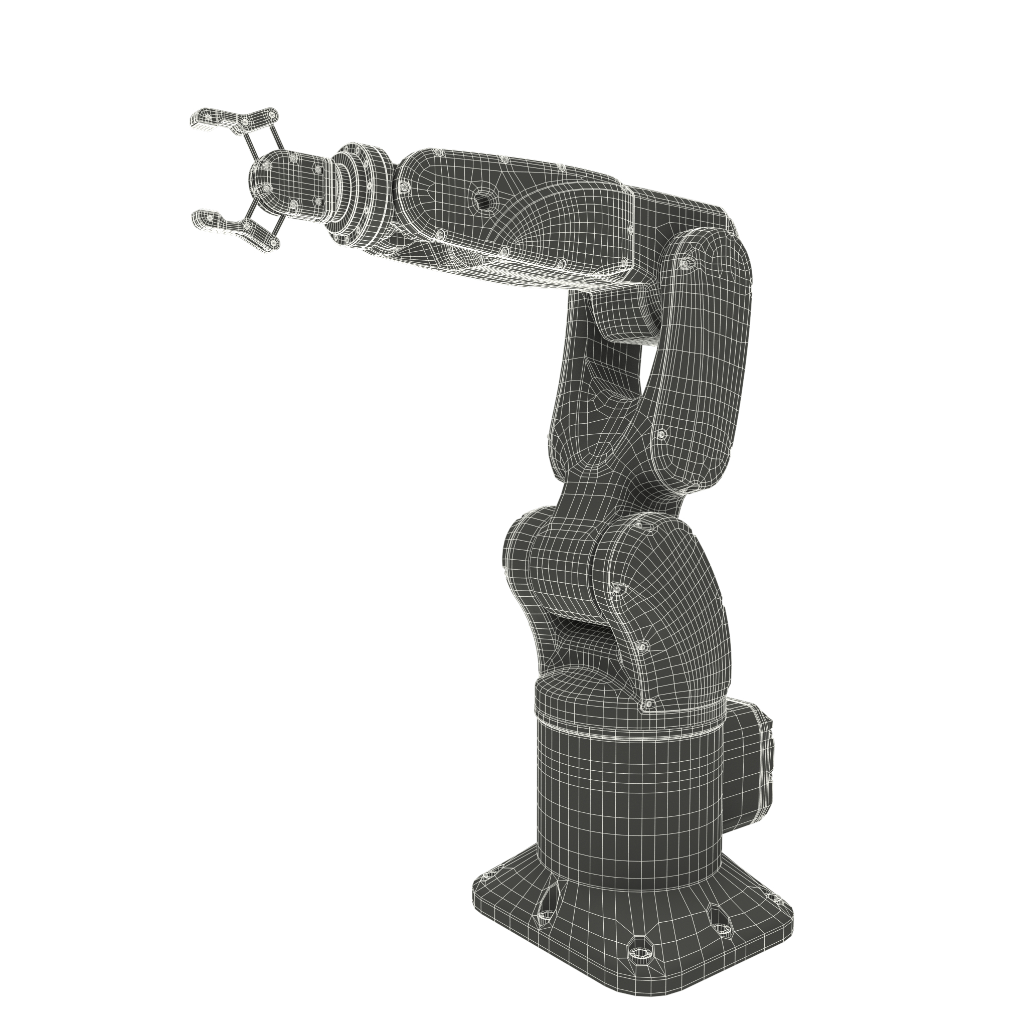 工业机器人手臂 7工具3d模型