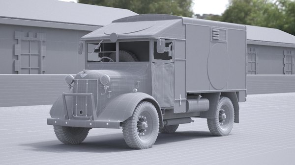 3D Model 2 Wwii Ambulance - TurboSquid 1360748