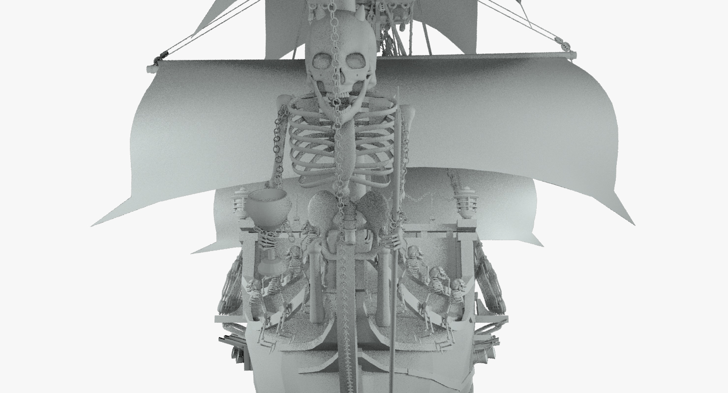 Revenge queen anne pirate ship 3D model - TurboSquid 1360770