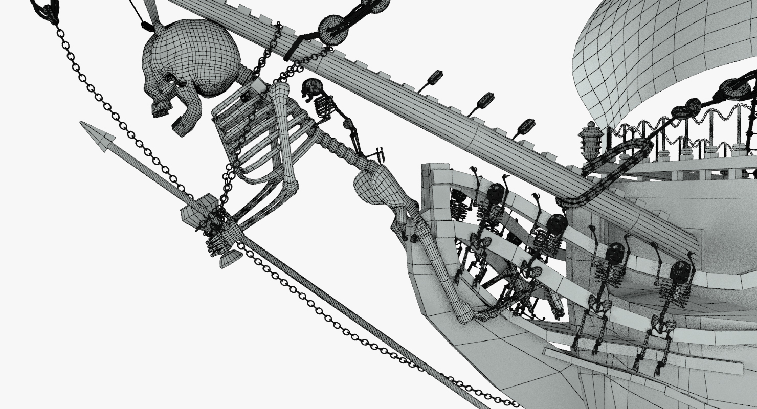 Revenge queen anne pirate ship 3D model - TurboSquid 1360770