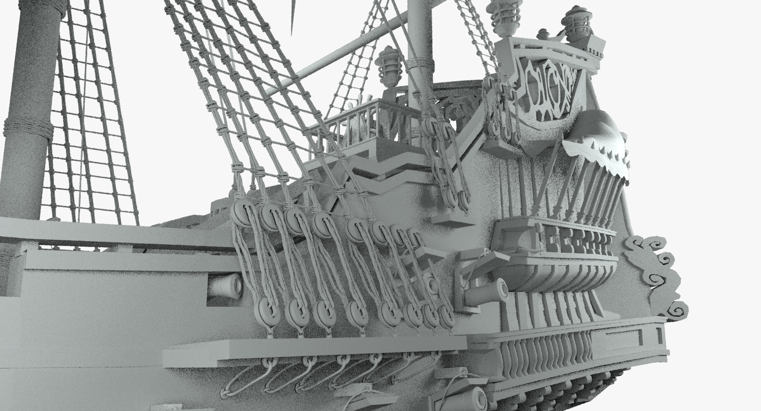 Revenge queen anne pirate ship 3D model - TurboSquid 1360770