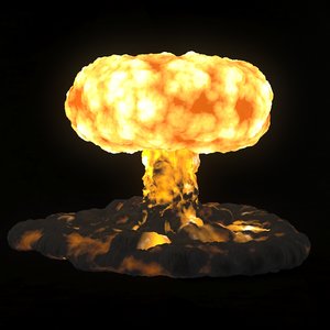 nuclear explosion 3D model