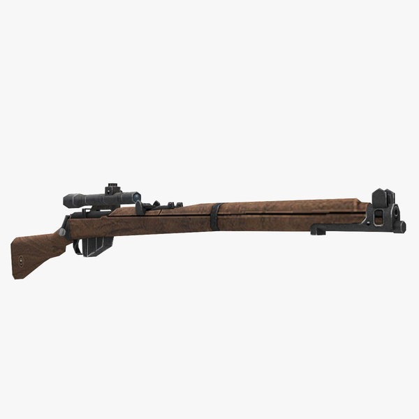 lee enfield mk3 s gun 3d