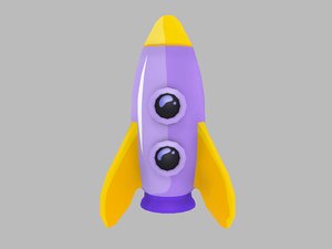 3D model rocket pinc