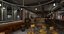 3D restaurant cafe interior model