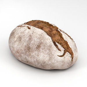 brown bread 3D model